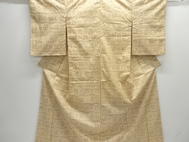 JAPANESE KIMONO / ANTIQUE KIMONO / SILK / OSHIMA TSUMUGI / FLOWER CREST